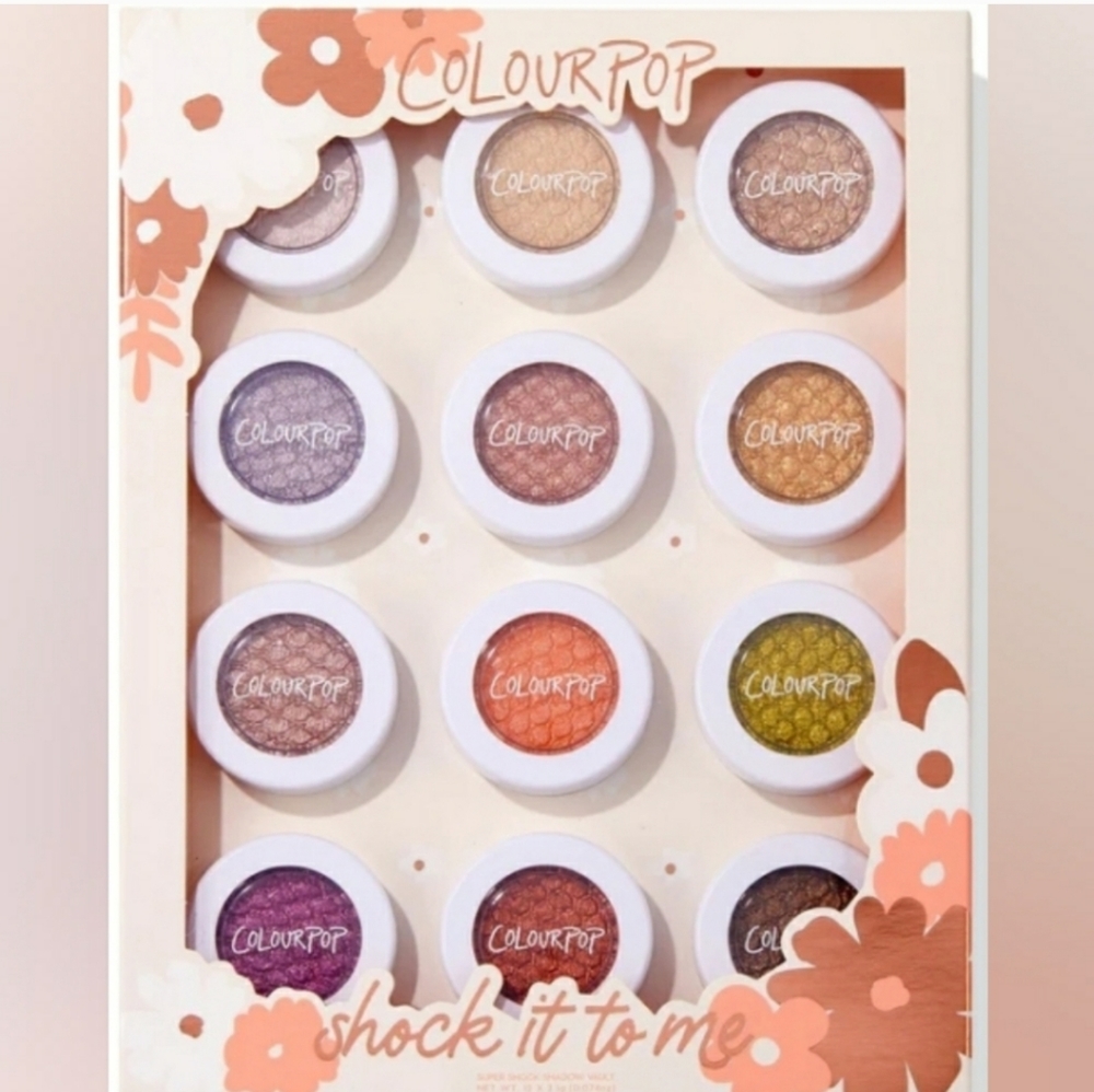 Colourpop Shock it to Me Super Shock Shadow Vault of 12 Eyeshadows NIB SOLD OUT